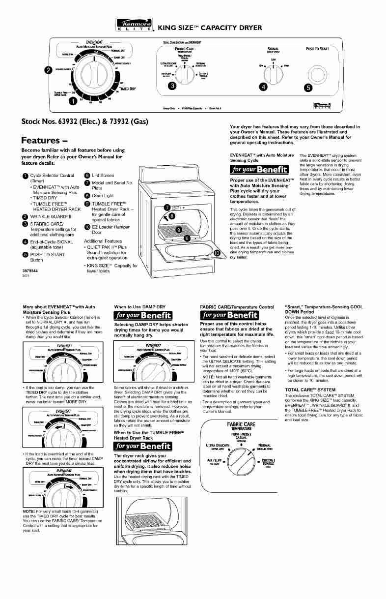 Kenmore Clothes Dryer 63932-page_pdf